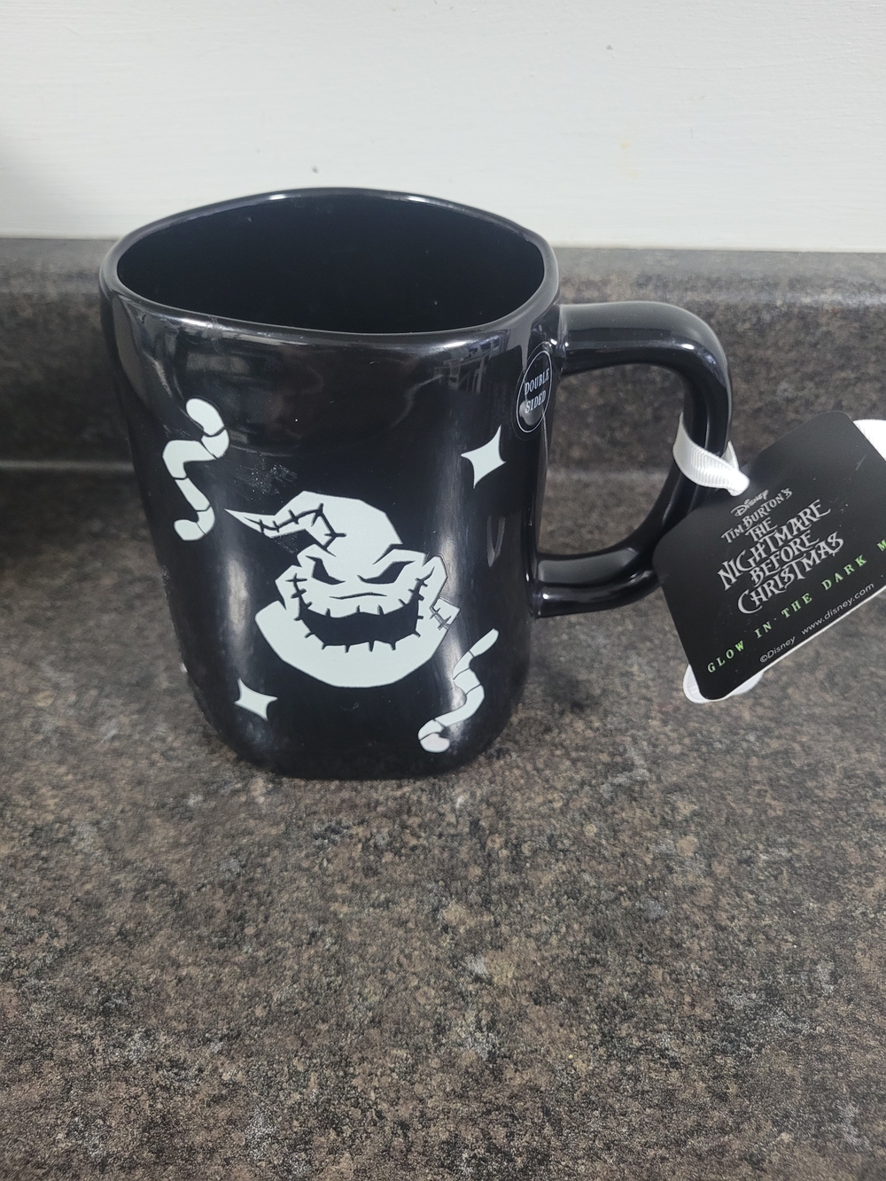 Disney Black Glow-in-the-Dark Oogie Boogie Mug Night Before Christmas